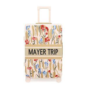 MAYERTRIP New High Aesthetic Aluminum Frame Luggage Carryon Suitcase with Universal Wheels Travel Bag for Men And Women