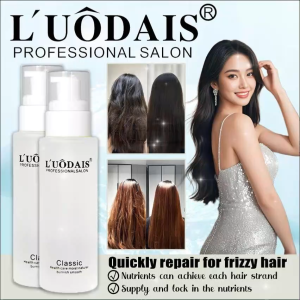 LUODAIS Hari Serum Treatment Rambut Argan Oil 80ml Hair Salon Perfect First Essential Tonic Pelembab Rambut Indah Bersinar Berkilau Sehat Kuat Anti Kering Kusam Bercabang Perawatan Rambut Kulit Kepala Aman Hair Treatment Care Beauty Product