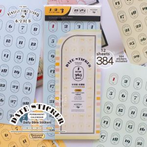 Retro Gilded Fabric Texture Writable Index Sticker Bookmark