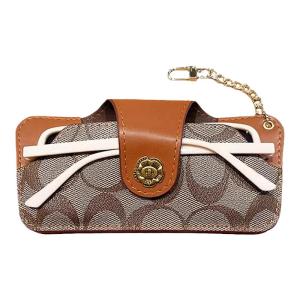 Womens Sunglasses Storage Bag Portable Anti-pressure Retro Hanging Bag High-grade Myopia Glasses Case Zipper Closure Pouch