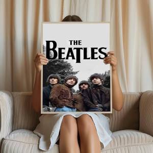 Rock Band Beatles DIY Sticky Poster Fancy Wall Sticker For Living Room Bar Decoration Wall Decor