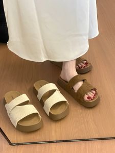 XUJIA | Thick Sole One-strap Sandals