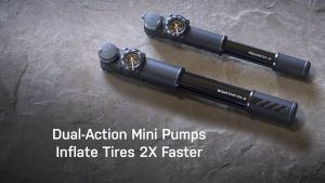 TOPEAK ROADIE DA G DUAL ACTION PUMP WITH GAUGE - 120 PSI