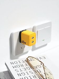 GaN 40W PD Charger USB-C ชาร์จสำหรับไอโฟน 8-14 Series Quick Charge PD 3.0/4.0 Fast Charging