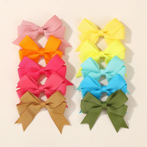 10 Chiếc Bé Gái Kẹp Tóc Nơ Dễ Thương Ruy Băng Barrettes Bé Kẹp Tóc Trẻ Em Mini Thời Trang Mũ Phụ Kiện Bộ Quà Tặng