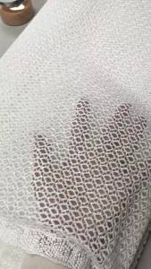 2026 African Nigerian High Quality Embroidery Lace Fabric Water Soluble Tulle Wedding Party Dress Guipure Sequins 5 Yards M159-1