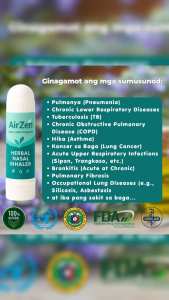 3PCS AIRZEN NASAL INHALER ANTI LUNG PROBLEM..