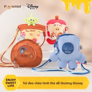 Potdemiel | Túi Đeo Chéo Vải Bông Thiết Kế Hộp Mật Ong Gỗ