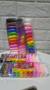 (ISI 12PCS) CLAY POLYMER MAINAN ANAK WARNA WARNI MAINAN EDUKASI SLIME AMAN