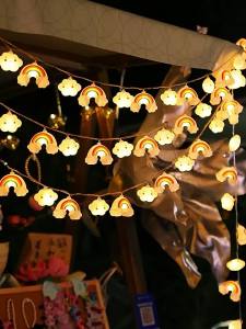 BEAUTY IN THE LIGHT | Cloud Rainbow Night Market Atmosphere LED Fairy Lights