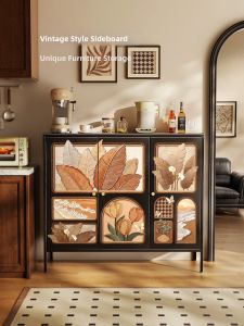 Retro Style Multipurpose Storage Cabinet
