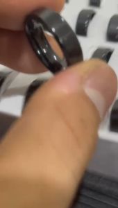 Cincin Hitam Titanium Anti Karat Anti Luntur Ready Ukuran Kecil Sampai Jumbo Termurah / Cincin Pria Wanita Anak Couple Tunangan