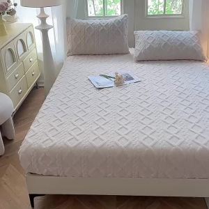 MOLORE | Fleece Bed Skirt Mattress Cover Set
