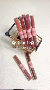 CAPPUVINI 2 in 1 DOUBLE FUN Lipstik Double Head Lip Gloss Matte Watery Lip Glaze Lipstick - XX040