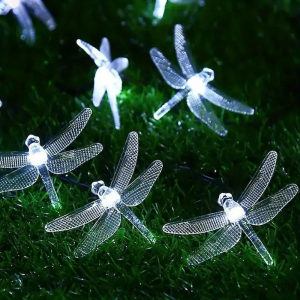 1pc 20LED Dragonfly Solar String Light Outdoor LED Light For Home Courtyard Lawn Garden Pathway Landscape Yard Patio Party Decor