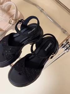 Daphne | Glitter High Platform Heeled Sandals