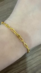 Poh Heng Jewellery 22K Mariner Link Bracelet in Yellow Gold[Price By Weight]
