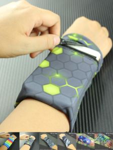 Universal Breathable Running Arm Bag Mini Sports Fitness Mens Phone Case Womens Wrist Bag Sleeve Fitness Travel Accessory