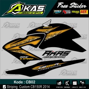 Striping Variasi CB150R Batik 2014 Sticker Custom Cb150R Murah