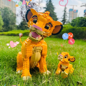 Creative The Lion Model Building Blocks Brick Sets Gift Idea for Adults and Movie Fans Childrens Day Christmas Gifts 1445pcs