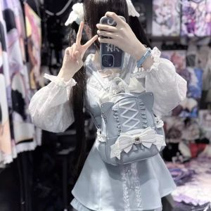 Túi Đeo Vai Hai Dây Dễ Thương Kiểu Nhật Bản Dung Tích Lớn Cho Học Sinh Túi Sách Phong Cách Lolita Túi Du Lịch Thường Ngày