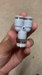 WELL ข้อต่อสายลม 3 ทาง 8 มิล เตเปอร์ 3/8"