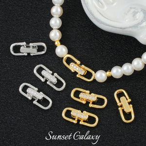Handmade Beaded DIY Materials Color Retention Micro Paved Clasp Bracelet Necklace Jewelry Accessories Fashion Luxury Small Audience