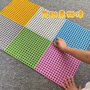 แผ่นจิ๊กซอว์ปูกรง DIY 30*30cm แผ่นกันลื่น หลายสีให้เลือก รองกรงสัตว์เลี้ยง สามารถกันลื่นได้ พรมดักทรายแมว แผ่นรองกรงสัตว์เลี้ยง