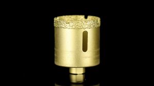 MATA BOR HOLE SAW  DRAT M10 EMAS PELUBANG KACA BESI GRANIT BATA TEMBOK 6 - 60MM