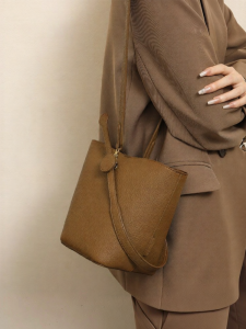 Somay | Womens Small Leather Bucket Handbag Crossbody Shoulder Clutch