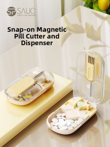 Precision Medicine Cutter Quartile Tablet Cutter Drug Dose Divider Household Health Care Plastic Tool for Pill Splitting