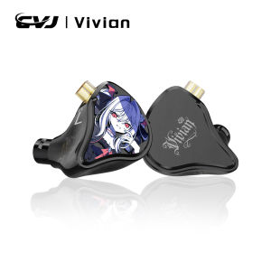 Cvj Vivian 10Mm màng loa điện động Trong Tai Tai Tai Nghe Thích Hợp Cho Trò Chơi 0.78Mm 2Pin cáp có thể tháo rời Chất Lượng âm thanh độ trung thực cao