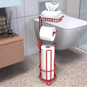 GUANGMANZHI | Free Standing Toilet Paper Holder Iron