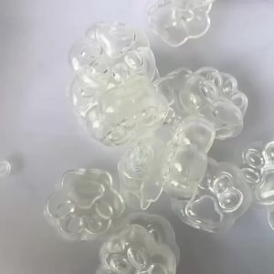 Kawaii Cat Paw Squishy Hollow Skin Clear DIY Stress Relief Squeeze Toy Simulated Air Filled Slow Rebound Sensory Ball Gift