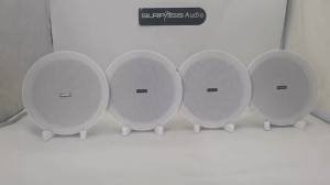 Home 6 Inch 20W Bluetooth-compatible Built-In Ceiling Speaker Digital Class D Amplifier Speaker Active Sound Indoor ABS Material