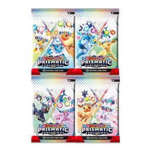 Bandai | 360Pcs Anime Trading Cards Prismatic Evolutions Crystal Eevee English Booster Box Battle Game Collectible Hobby Gift
