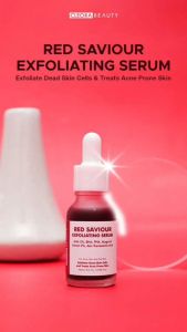 RED SAVIOUR EXFOLIATING SERUM CLEO – Serum Peeling untuk Menghilangkan Komedo Flek Hitam dan Mencerahkan Wajah