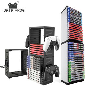 DATA FROG Storage Shelf Game Disk Tower Rack Playstation 4 5 PS4 PS5  Switch Xbox Series S X One Stand Holder