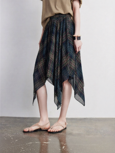 Toyouth | Chân Váy Dài In Họa Tiết Vintage Chấm Bi