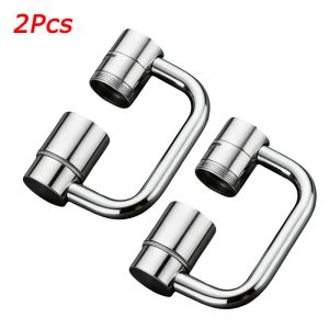 2/1Pcs 1080 Degree Swivel Stainless Steel Kitchen Faucet Extender Universal Dual Mode Bathroom Sink Accessories with Adapter
