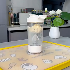 Magnetic Stirring Cup 304 Stainless Steel 400ml Rechargeable Multifunction Fully Automatic Magnetic Coffee Mug Portable Portable 400ml Water Bottle with Touch Switch IPX7 Waterproof BPA-Free Free-Charging USB Leak-Proof Sports Hydration