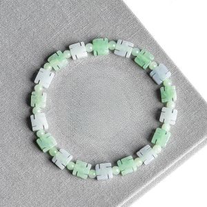 Timeswind tự nhiên a-grade Jade wan-hình phụ nữ mới ánh sáng Vòng tay màu xanh lá cây với giấy chứng nhận