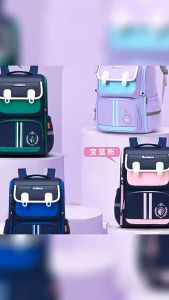 MY available Ergonomic school bag male girl primary schoolbag waterproof lightweight护脊 書包 小學生