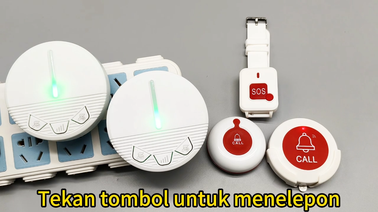 Tingkatkan Efisiensi Perawat! Alarm Panggilan Pasien Wireless + Tombol SOS Merah & Call Button-Promo