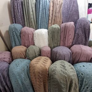 Promo Kain Katun Bordir Blong Lembut Dan HalusKatun Bordir Murah Dan BerkualitasKain Full Katun Bordir Premuim