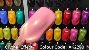 AIKKA AK2269 Pony Pink | Crystal Series | Automotive 2K Car Paint Motor Body Aerosol Spray Cat Kereta DIY 车漆