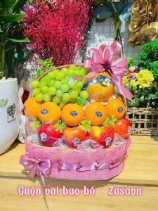 Cuộn Vải Bao Bố Gói Hoa 50cm*5yard - Lưới Thô Đũi Cuộn trang trí mầm non Phụ Kiện Gói Hoa Giỏ Quà Trái Cây - Zasavn