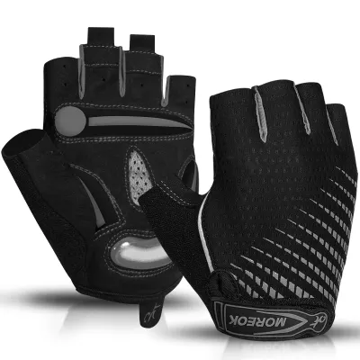 MOREOK Cycling GlovesBreathable Bicycle Gloves5MM Gel Pads Non-Slip Mountain Bike Gloves MTB Road Biking Gloves for Men Women