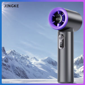 Xiaomi mới 100 cấp Nhôm hợp kim Quạt cầm tay 20000prm tốc độ cao quạt động cơ tua bin 6000mAh có thể sạc qua USB Màn hình hiển thị kỹ thuật số Quạt di động ngoài trời quạt nhỏ thích hợp cho du lịch làm việc đi lại thể thao ngoài trời