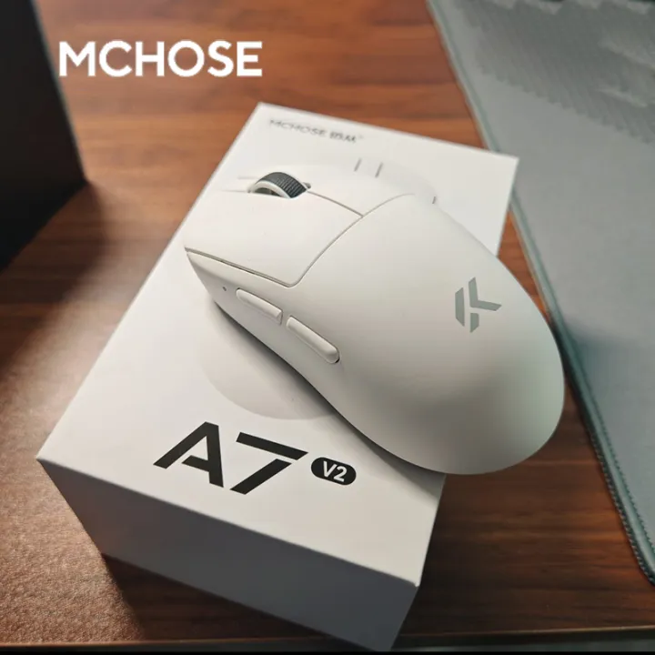 MCHOSE | New Mchose A7 & A7v2 Advanced Lightweight Wireless Mouse Tri-Mode Connection Gaming Office Mouse Christmas Gift For Boys